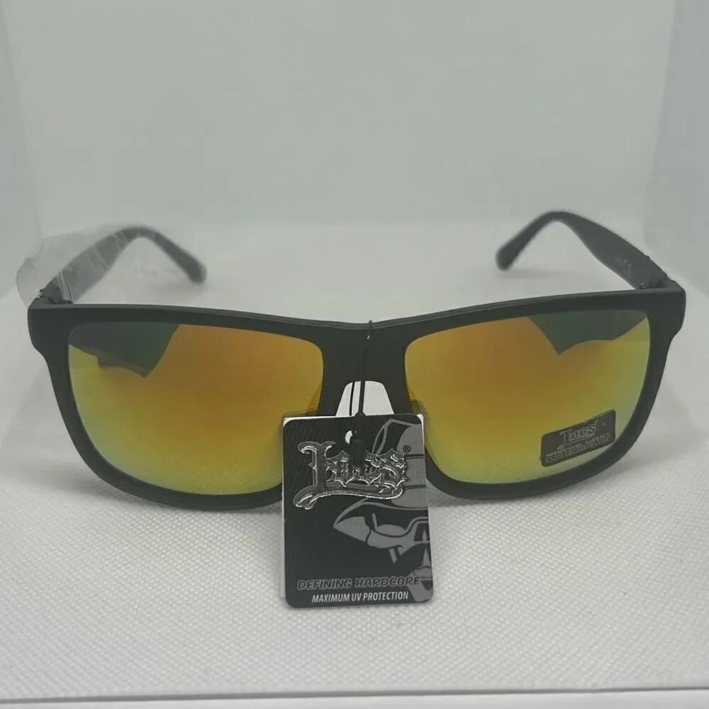 Locs Mens Hardcore Mirrored Sunglasses